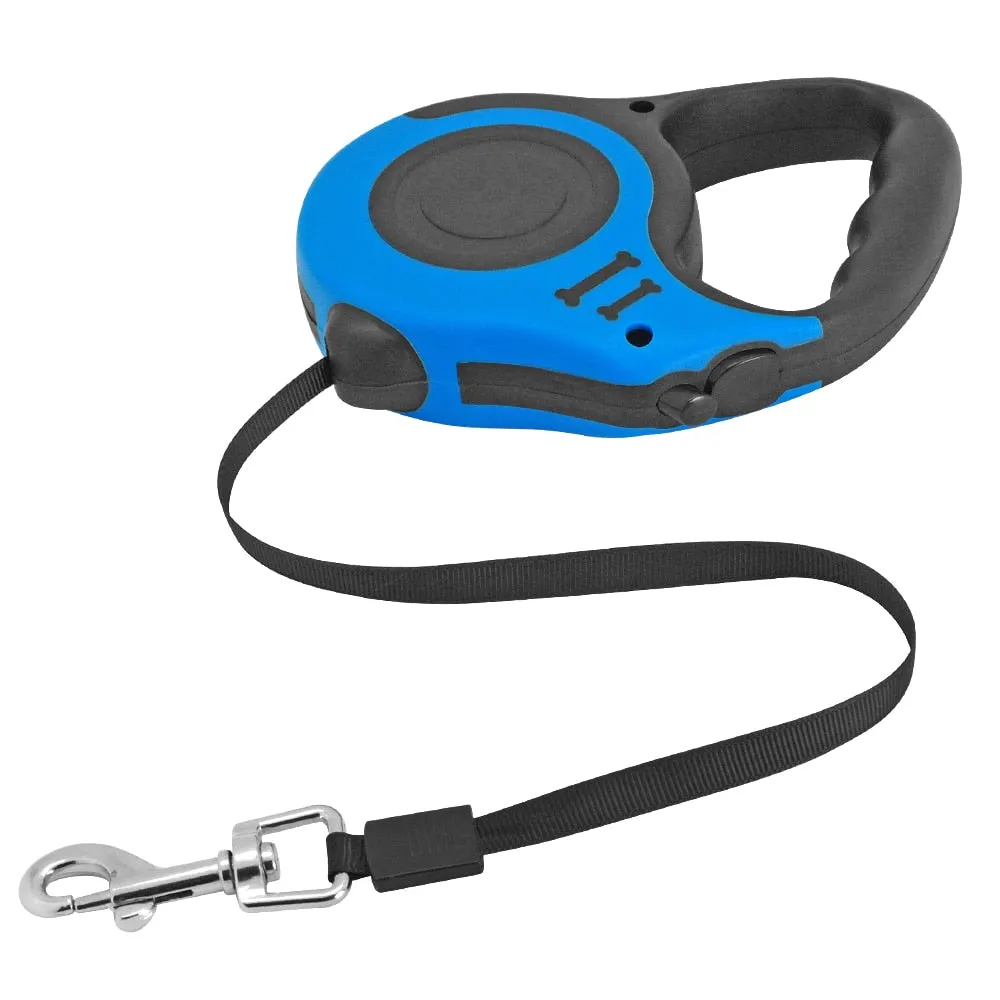3M/5M Retractable Dog Leash Automatic Rope Pet Running Walking Extending Lead For Small Medium Dogs