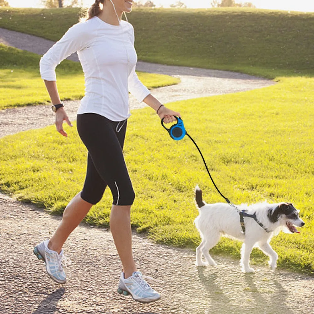 3M/5M Retractable Dog Leash Automatic Rope Pet Running Walking Extending Lead For Small Medium Dogs