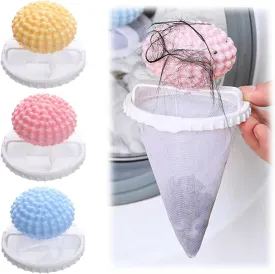 3Pcs-Pet Hair Remover for Laundry,Floating Hair Filtering Mesh Remova, Dog Hair Remover for Laundry,2025 New Washing Machine Hair Catcher (Blue Pink Yellow)