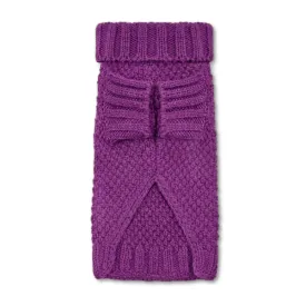 Allen Bobble Purple Hand knitted Designer Wool Dog Jumper