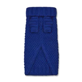 Allen Bobble Royal Blue Hand knitted Designer Wool Dog Jumper