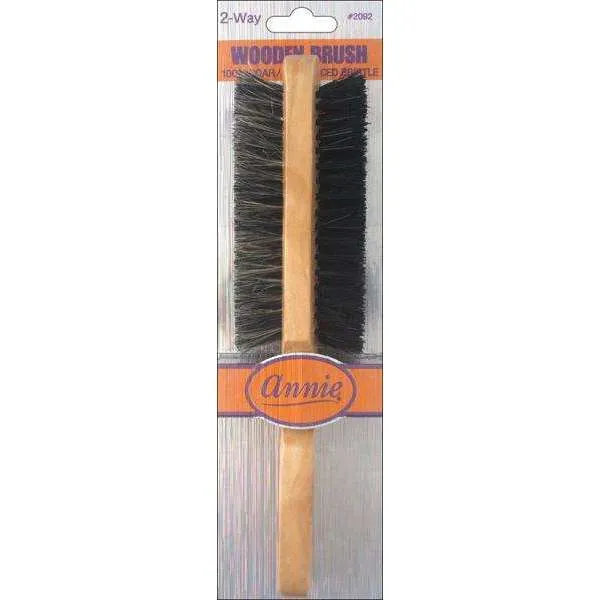 Annie Boar Reinforced Bristle 2 Way Wooden 5 Row Soft and Hard Brush 2092