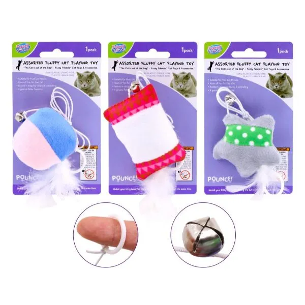Assorted Fluffy Cat Playing Toys