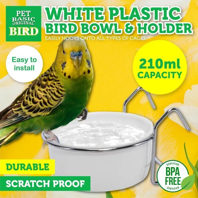 Bird Cage Bowl with Stainless Steel Holder