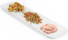 Cat Food Bowl,Extra Wide Ceramic Bowls for Multi-Cat Family and Flat Face Cats,Anti Whisker Fatigue Dishes Shallow Kitten Plates for Food and Water