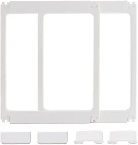 Clear Acrylic Plastic Dog Playpen Indoor - Easy Assemble Small Pet Play Pen for Puppy Cat Rabbit Pig Transparent Fence Enclosure Crate Kennel Whelping Cage (White, 2 Panel)