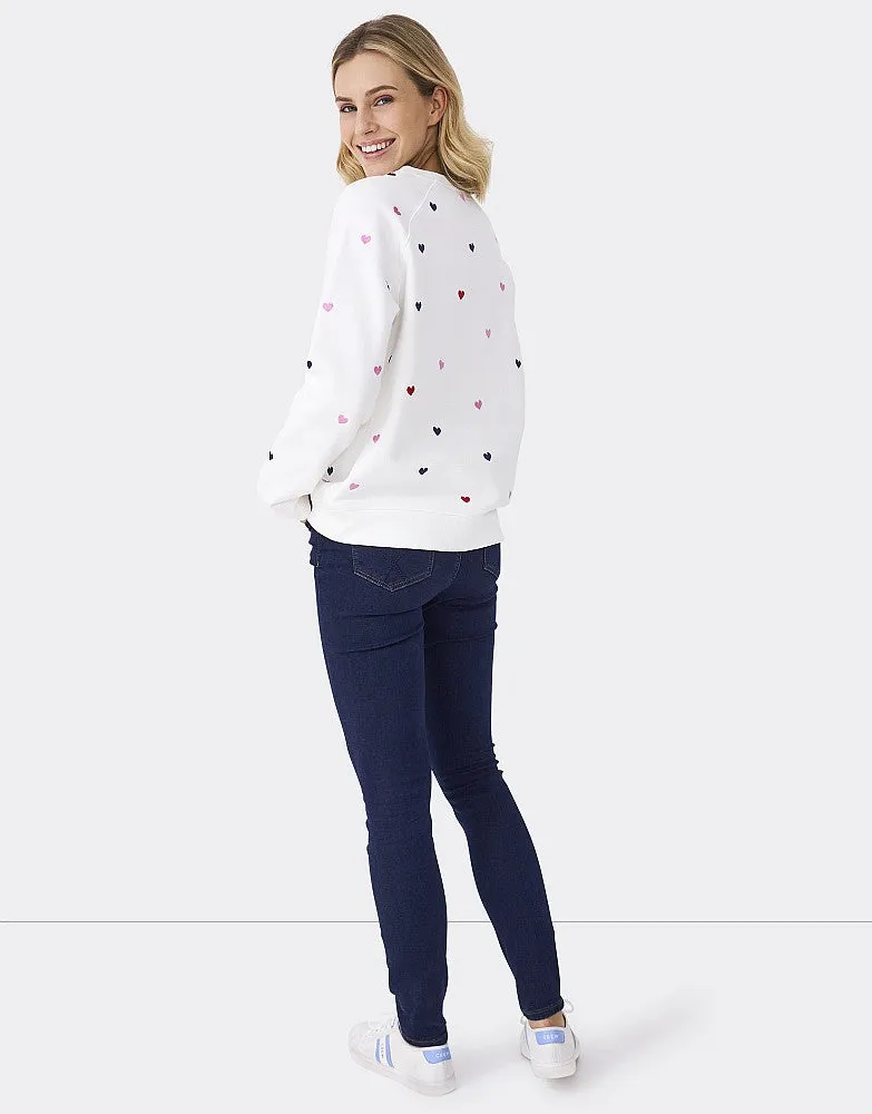 Crew Clothing Heart Graphic Sweatshirt