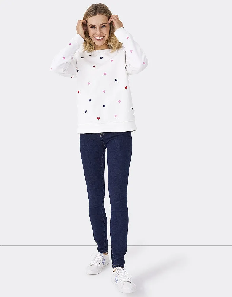 Crew Clothing Heart Graphic Sweatshirt