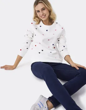 Crew Clothing Heart Graphic Sweatshirt