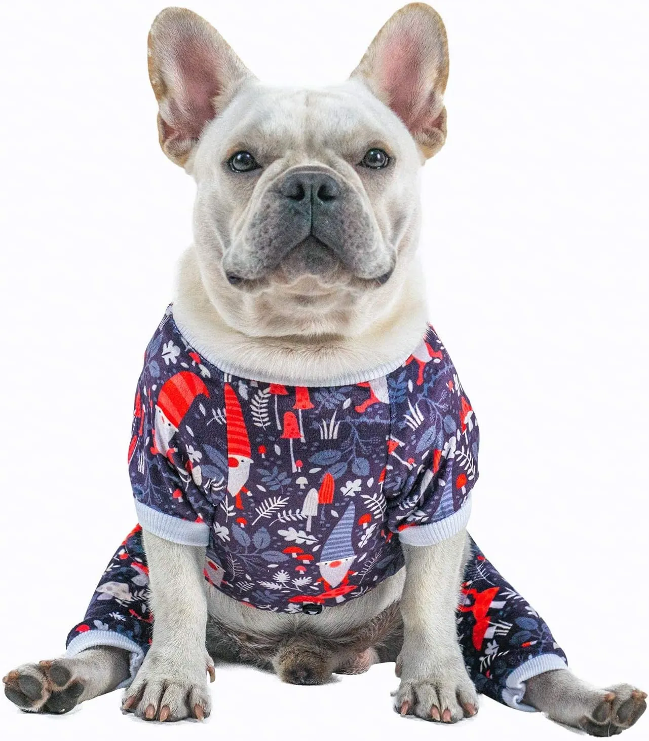 CuteBone Dog Pajamas Christmas Clothes Pjs for Small Dogs Shirts P107S