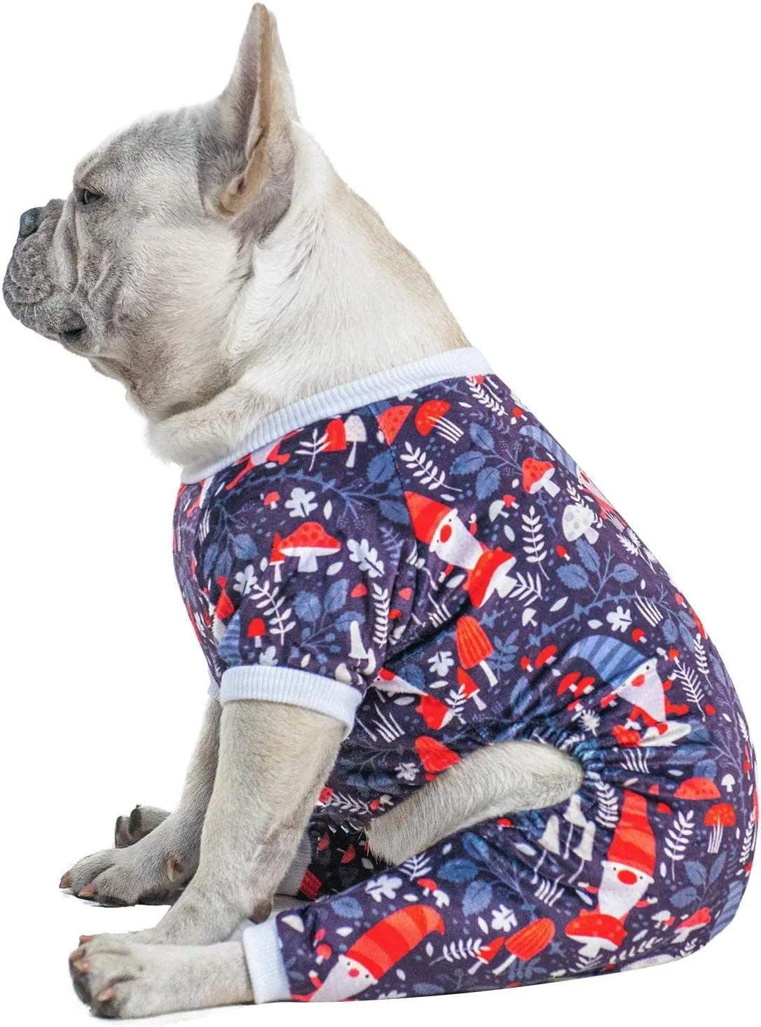 CuteBone Dog Pajamas Christmas Clothes Pjs for Small Dogs Shirts P107S