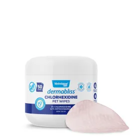 Dermabliss™ Anti-Bacterial & Anti-Fungal Chlorhexidine Wipes - VetPass Free Sample