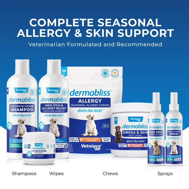 Dermabliss™ Anti-Bacterial & Anti-Fungal Chlorhexidine Wipes - VetPass Free Sample