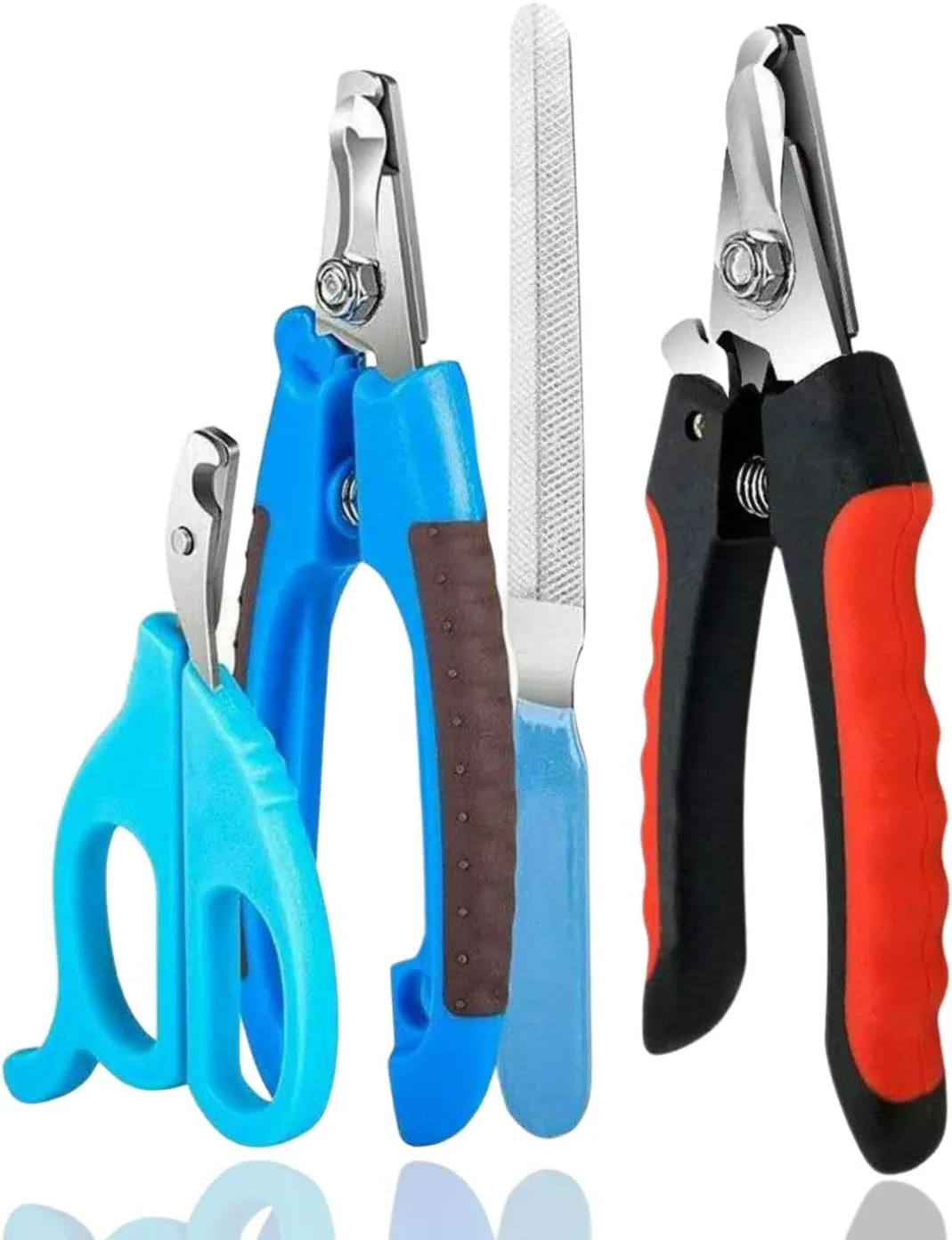 Dog Nail Clippers Set - Professional Dog Nail Clippers with Quick Sensor No Pain Razor Sharp Dog Nail Clippers for Large Dogs & Puppies