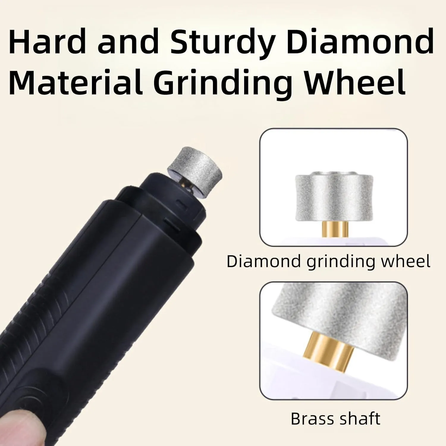 Dog Nail Grinder - USB Rechargeable - LED Light - Professional Electric Pet Nail Trimmer Painless Paws Grooming & Smoothing for Small Medium Large Dogs & Cats (Black)