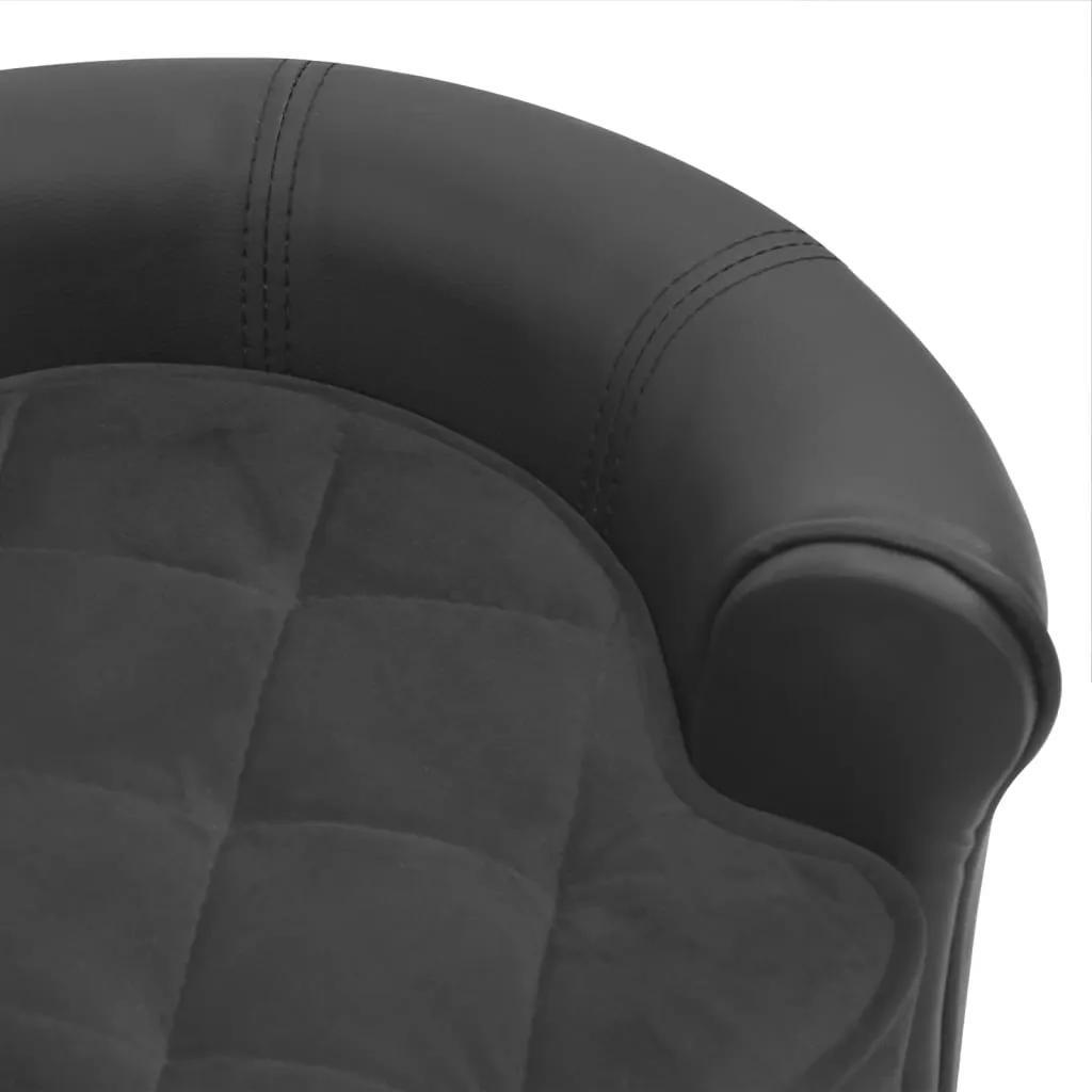 Dog Sofa Dark Grey - Leather