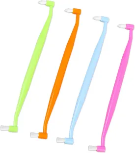 Double-Ended Interspace Brush, 4 PCS Orthodontic Toothbrush End Tuft Toothbrush Gum Toothbrushes Proxy Brushes Dental Tools Soft Gap Small Head Toothbrushes for Tooth Detail Cleaning
