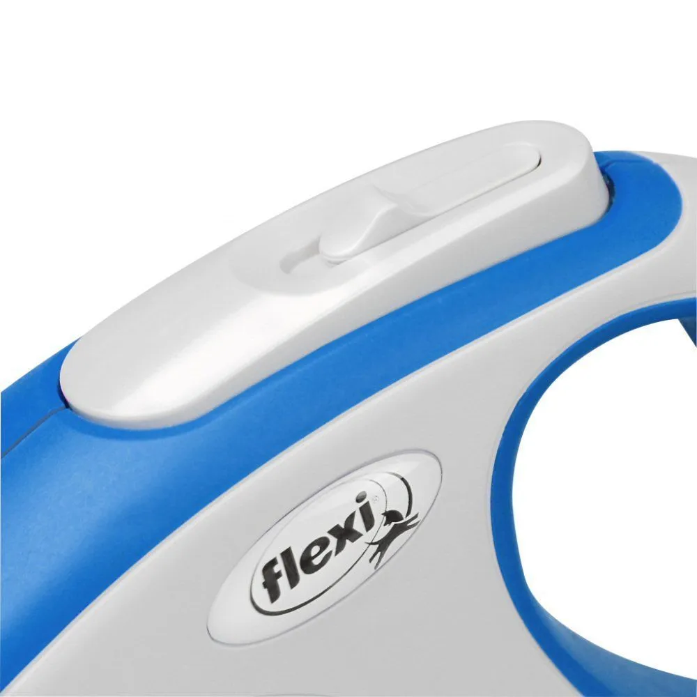Flexi 5m Large Blue New Comfort Tape Retractable Dog Lead