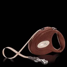 Flexi Pebbled Leather Retractable Leashes