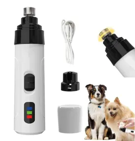 Heusom Silent Groom Pro Nail Grinder, 2025 Upgraded Silent Groomer Pro Nail for Dogs, Rechargeable USB Charging Pet Nail Grinder, Portable Pet Nail Grooming Smoothing Trimmer Tool (1 Set)