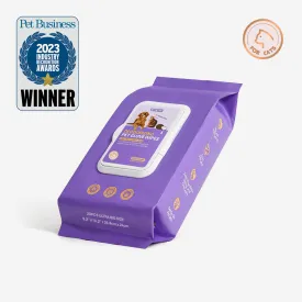 HICC Pet® Deodorizing Pet Glove Wipes For Cats, Coconut Scent, 20 Pcs