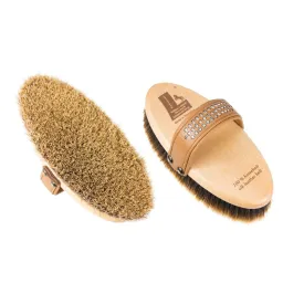 Leistner Shiny Body Brush with Elk Leather Belt and Swarovski Crystals