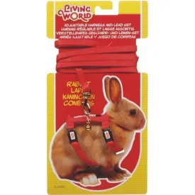 Living World Rabbit Harness and Lead Red^^^