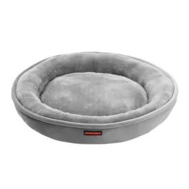 MOSCOW ROUND BED SILVER LGE80X80X15CM