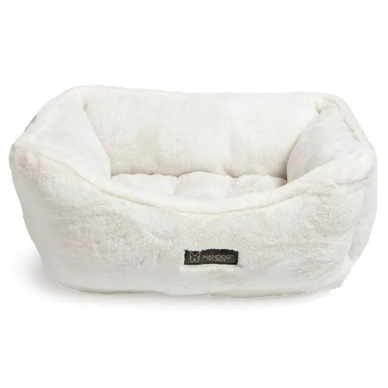 Nandog Pet Gear Cloud Ivory Super Soft Luxe Reversible Bed