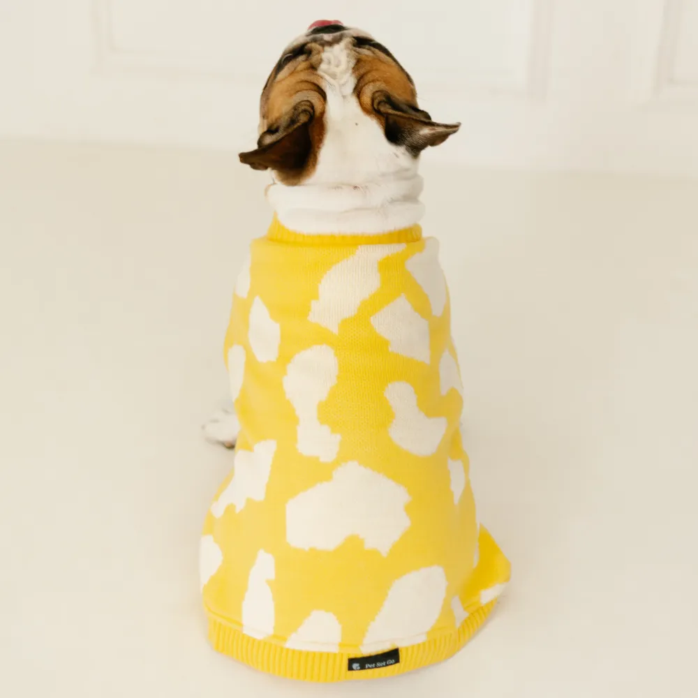 Pet Set Go Joey’s Sweater for Dogs and Cats (Yellow)
