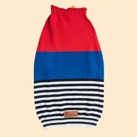 Pet Set Go Striped Sweater for Dogs (Red/Blue)