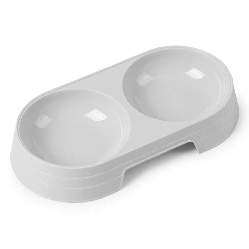 Pet Stainless Steel Double Bowl Feeder