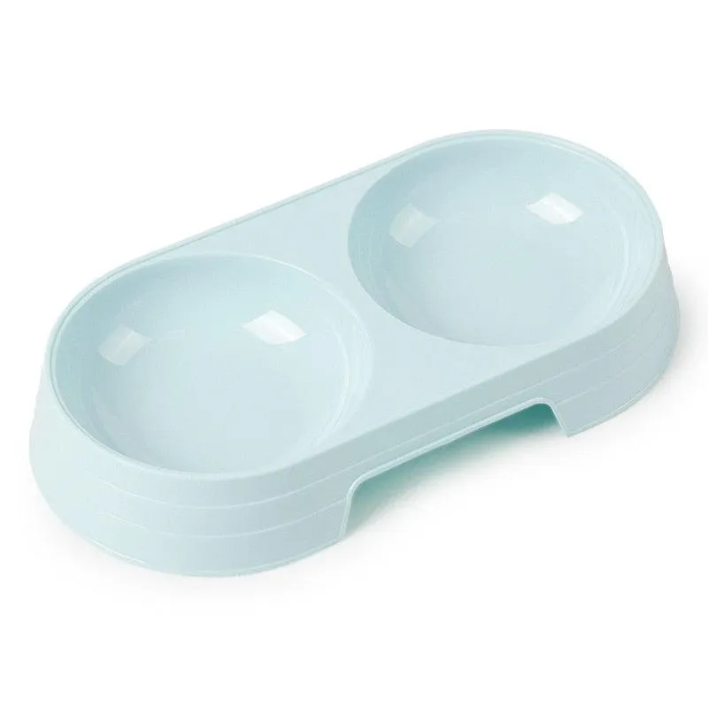 Pet Stainless Steel Double Bowl Feeder