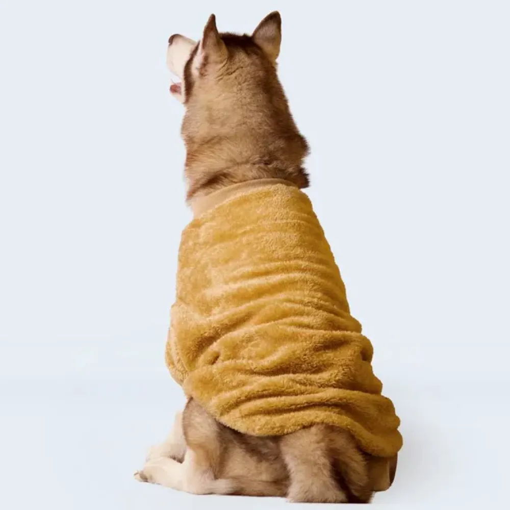 Petsnugs Camel Furry Sweater for Dogs and Cats (Camel)