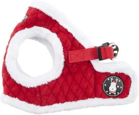 Puppia Blitzen Vest Dog Harness Step-in Warm Winter Christmas Holiday Harness for Small and Medium Dog, Red, X-Large