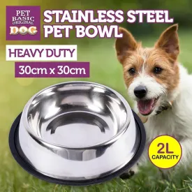 Stainless Steel Pet Bowl - 1990ml