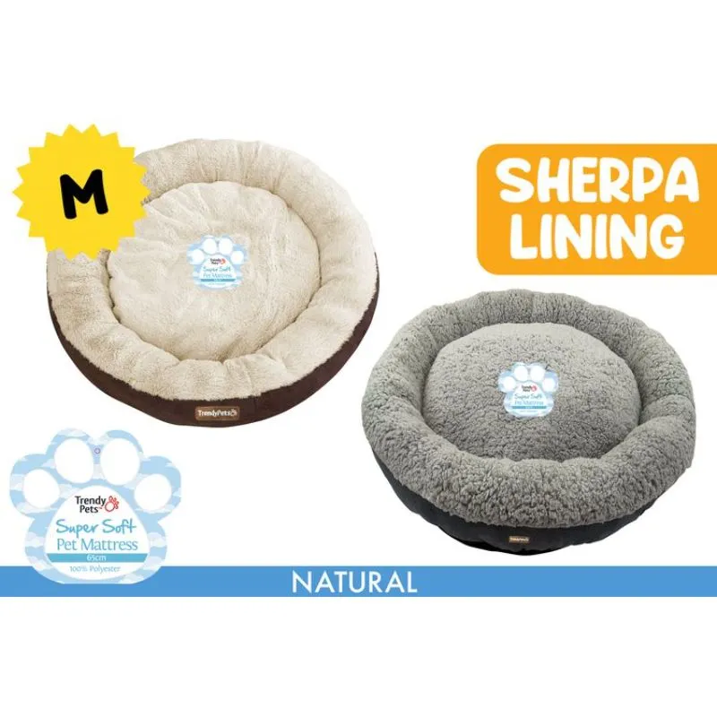 Super Soft Round Medium Pet Mat - 65cm x 10cm
