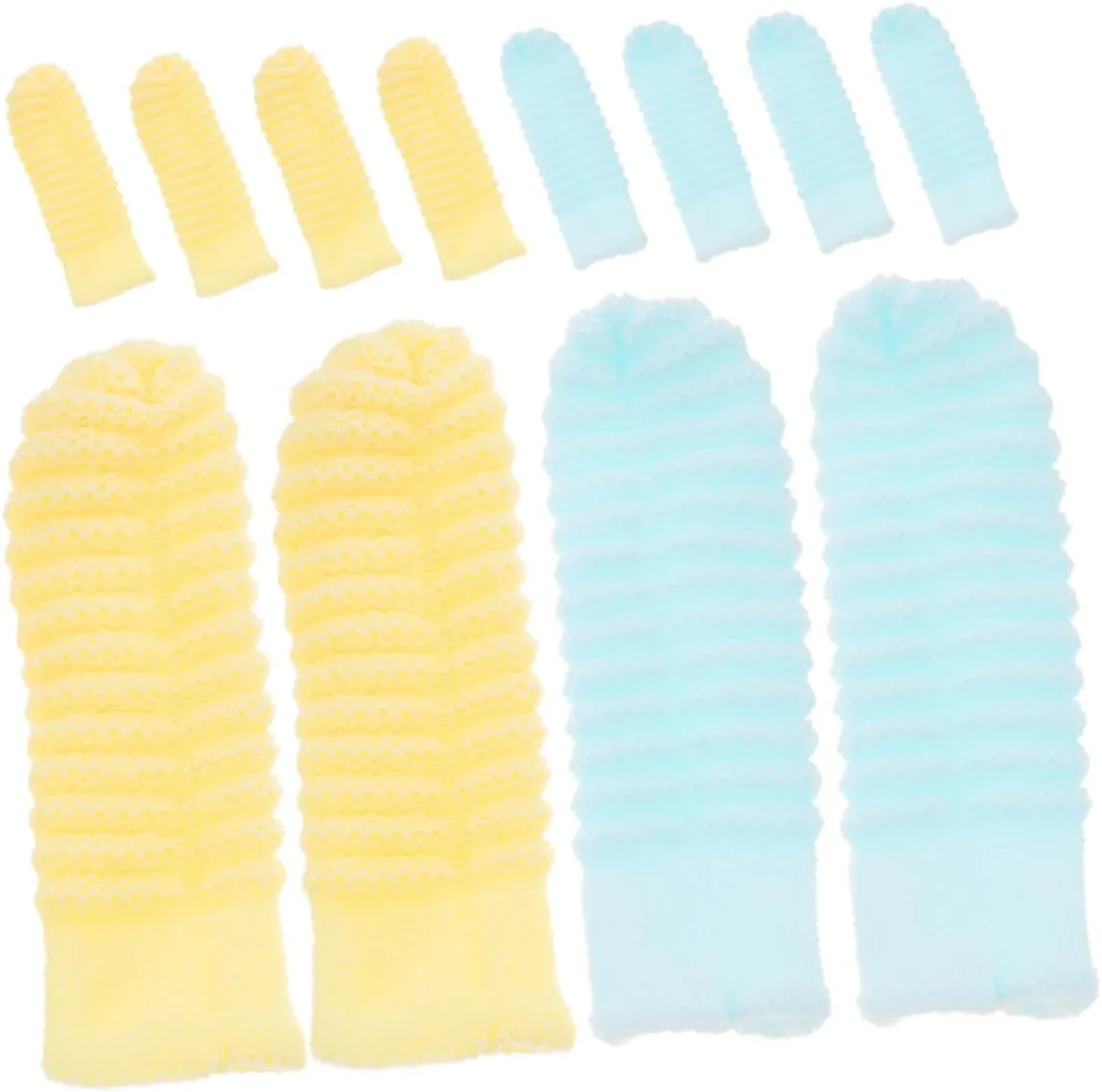 Toyvian Dog Toothbrush for Small Dogs Pet Finger Brush Puppies Cats Washable Soft 12pcs