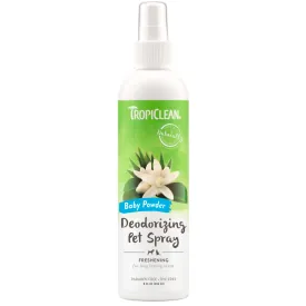Tropiclean Deodorizing Pet Spray Baby Powder