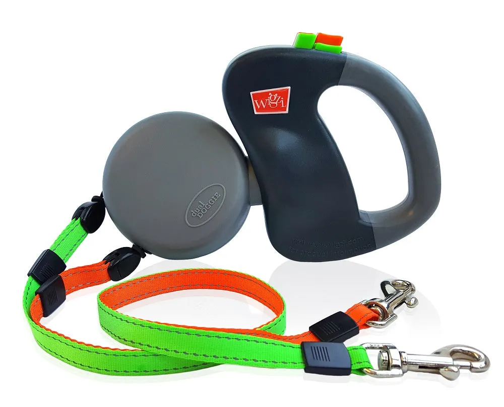 Wigzi Dual Doggie Retractable Leash